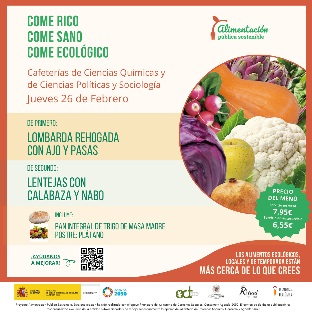 Jueves verde: menú ecológico